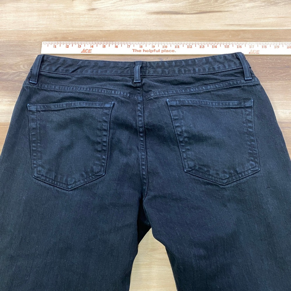 Bonobos Travel Jeans Mens 33x32 Minimalist Cotton Straight Black Made in USA - Picture 8 of 9